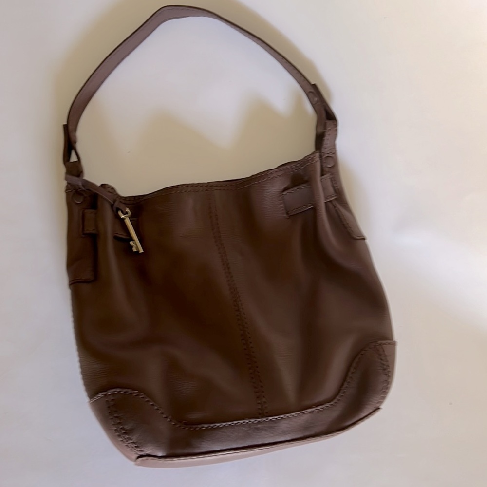 Fossil Slouchy Leather Shoulder Bag
